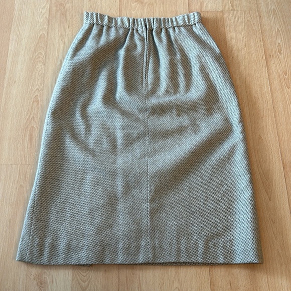 Vintage Glensport II beige pencil skirt small - Picture 2 of 9